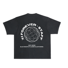 Load image into Gallery viewer, &quot;STAFF&quot; Heavyweight Pigment T-Shirt Black